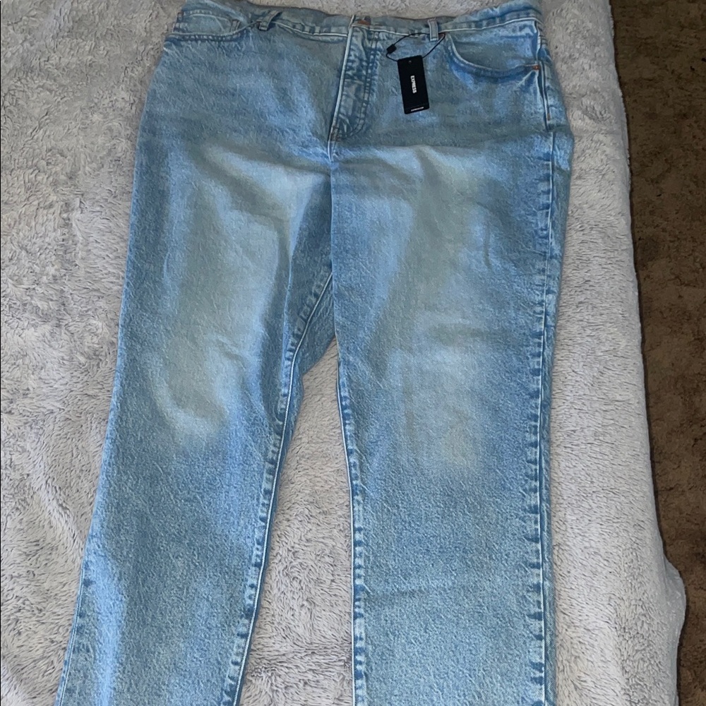 Express Light Wash Light Blue 90s Style Women’s Jeans